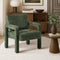Armchair Velvet Chairs 1 Seater Lounge Sofa Chair Green