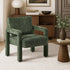 Armchair Velvet Chairs 1 Seater Lounge Sofa Chair Green
