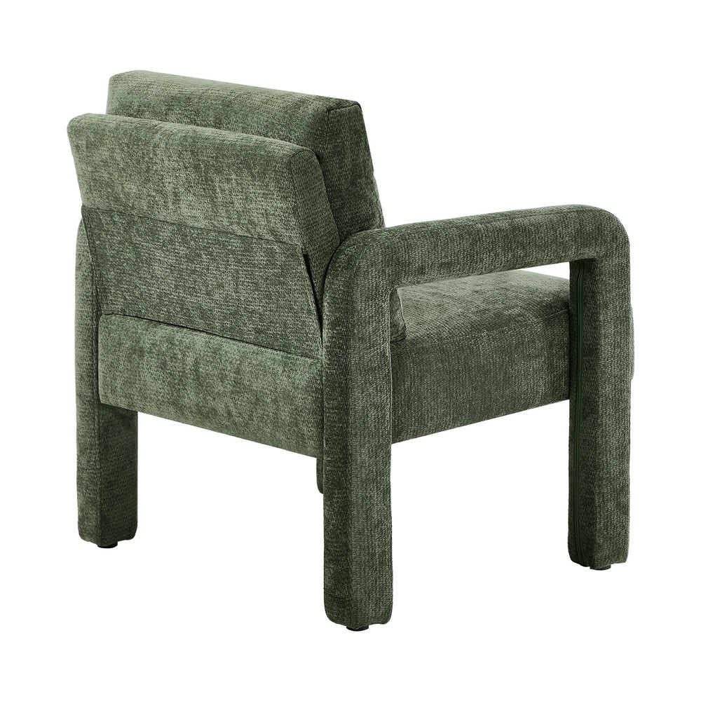 Armchair Velvet Chairs 1 Seater Lounge Sofa Chair Green