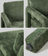 Armchair Velvet Chairs 1 Seater Lounge Sofa Chair Green