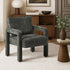 Armchair Velvet Accent Chairs 1 Seater Lounge Sofa Chair Grey