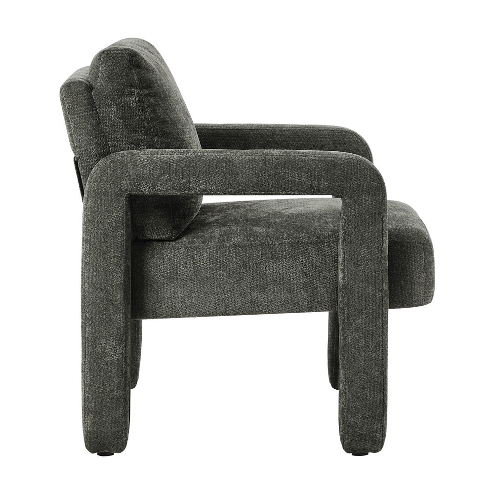 Armchair Velvet Accent Chairs 1 Seater Lounge Sofa Chair Grey