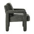 Armchair Velvet Accent Chairs 1 Seater Lounge Sofa Chair Grey