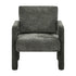 2x Armchair Velvet Accent Chairs 1 Seater Lounge Sofa Grey