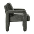 2x Armchair Velvet Accent Chairs 1 Seater Lounge Sofa Grey