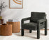 2x Armchair Velvet Accent Chairs 1 Seater Lounge Sofa Grey