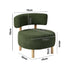 Wooden Armchair Lounge Chair Velvet Accent Armchairs Green