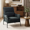 Armchair Velvet Fabric Lounge Chair Accent Chair Grey
