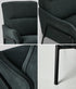 2x Armchair, Chenille Fabric Lounge Chair, Accent Chair Seating, Grey Colour