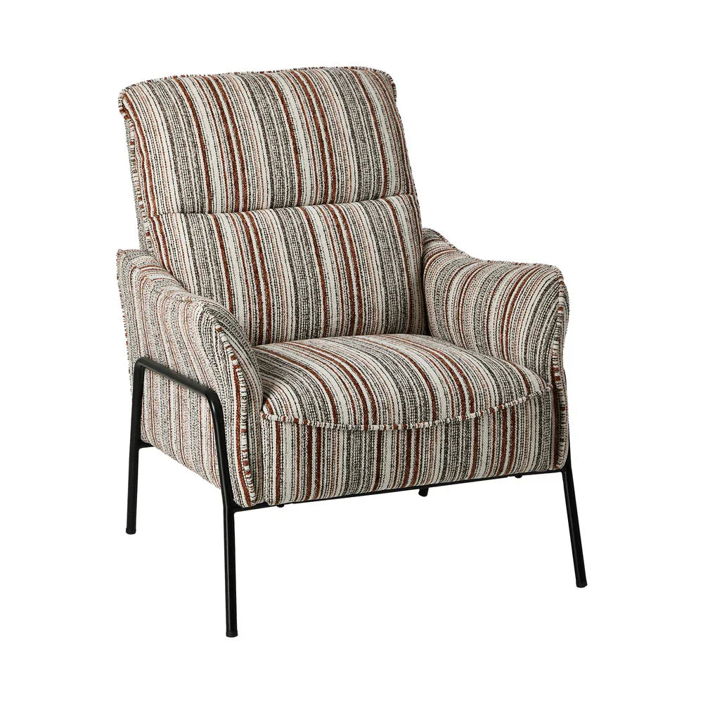 Armchair Chenille Fabric Lounge Chair Accent Chair Brown