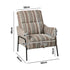 Armchair Chenille Fabric Lounge Chair Accent Chair Brown