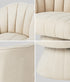 Oikiture Swivel Armchair Linen Fabric Beige