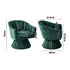 Swivel Armchair Linen Fabric Lounge Chair Accent Chair Green