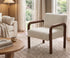 2x Armchair Accent Fabric Chair Lounge Sofa Walunt