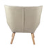 Armchair Fabric Upholstered Tub Chair Beige