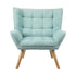 Armchair Fabric Upholstered Tub Chair Blue