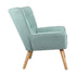 Armchair Fabric Upholstered Tub Chair Blue