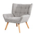 Armchair Fabric Upholstered Tub Chair Grey