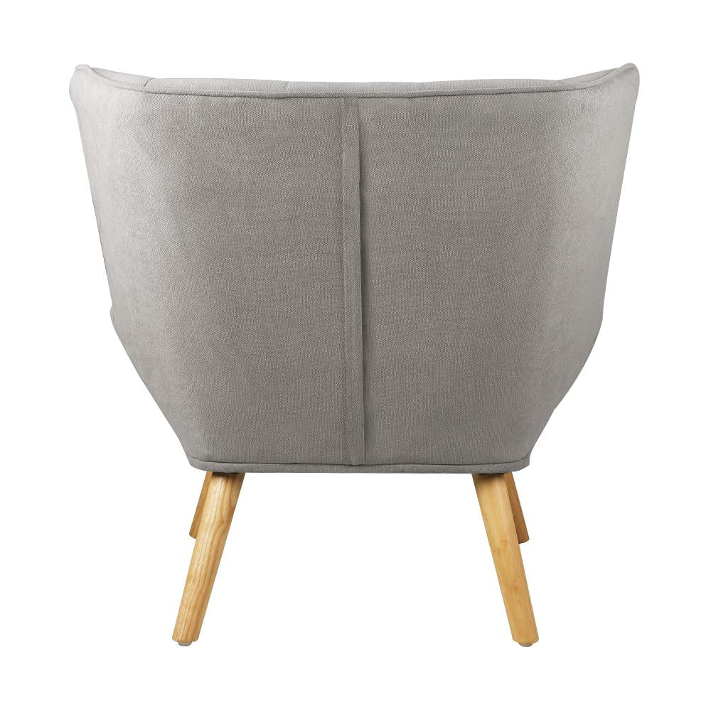 Armchair Fabric Upholstered Tub Chair Grey