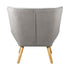 Armchair Fabric Upholstered Tub Chair Grey