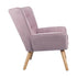 Armchair Fabric Upholstered Tub Chair Pink