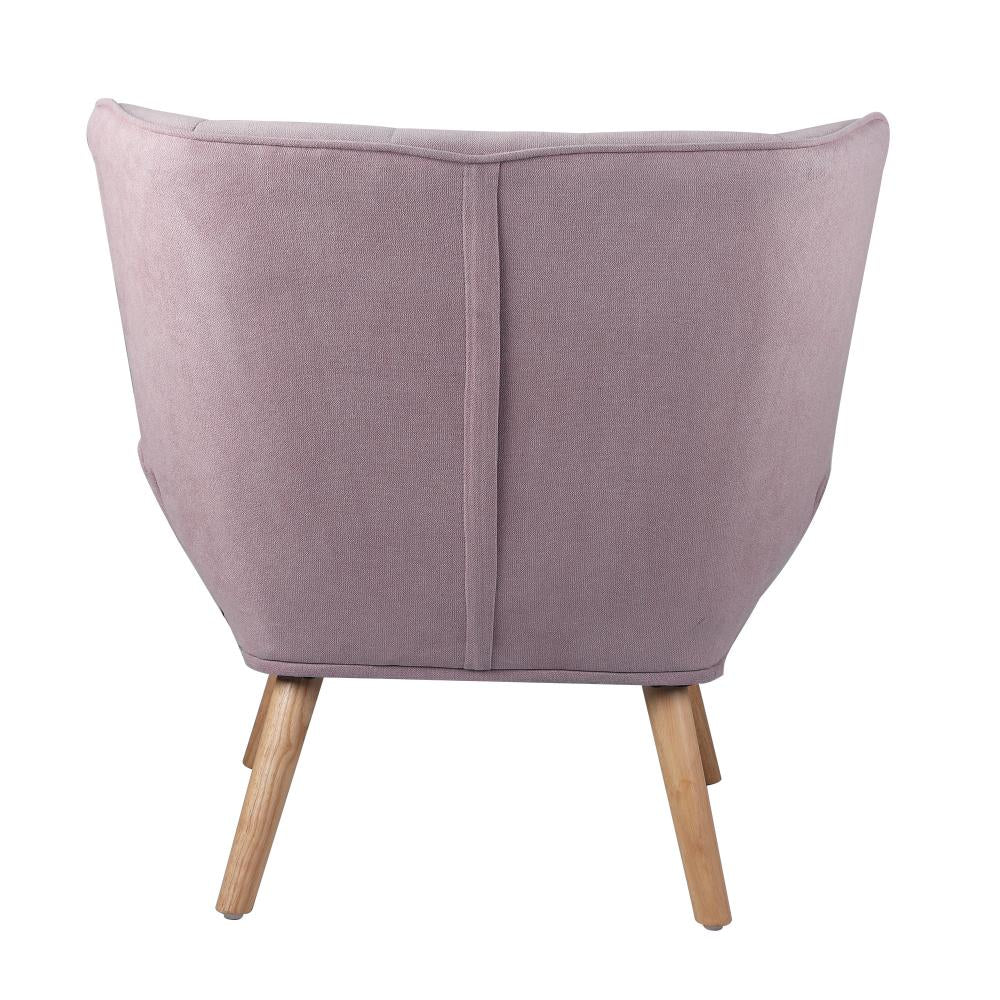 Armchair Fabric Upholstered Tub Chair Pink