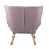 Armchair Fabric Upholstered Tub Chair Pink