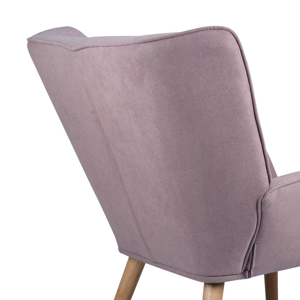 Armchair Fabric Upholstered Tub Chair Pink