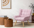 2x Armchair Sofa Lounge Fabric Upholstered Tub Pink