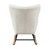 Oikiture Rocking Chair Nursing Armchair Sherpa White