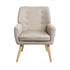 Armchair Linen Fabric Beige