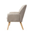 Armchair Linen Fabric Beige