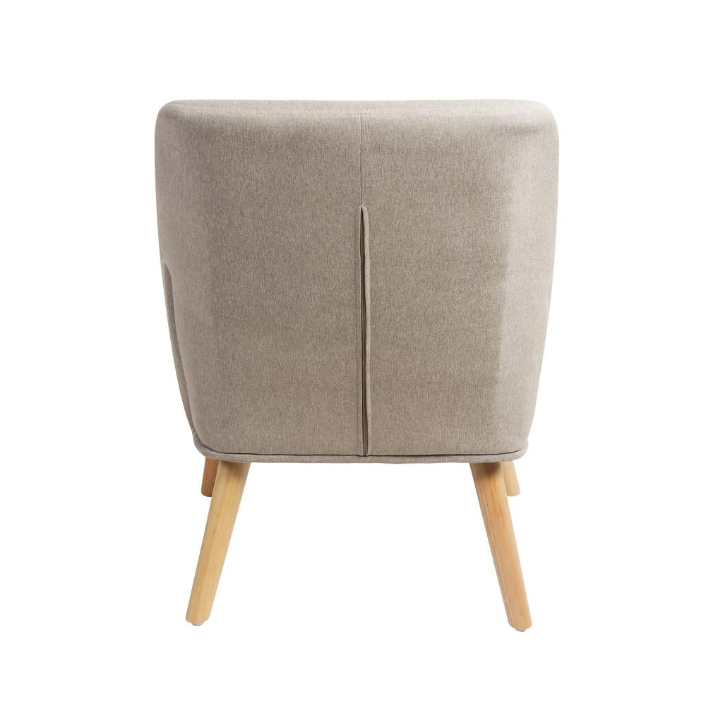 Armchair Linen Fabric Beige