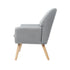 Armchair Linen Fabric Grey