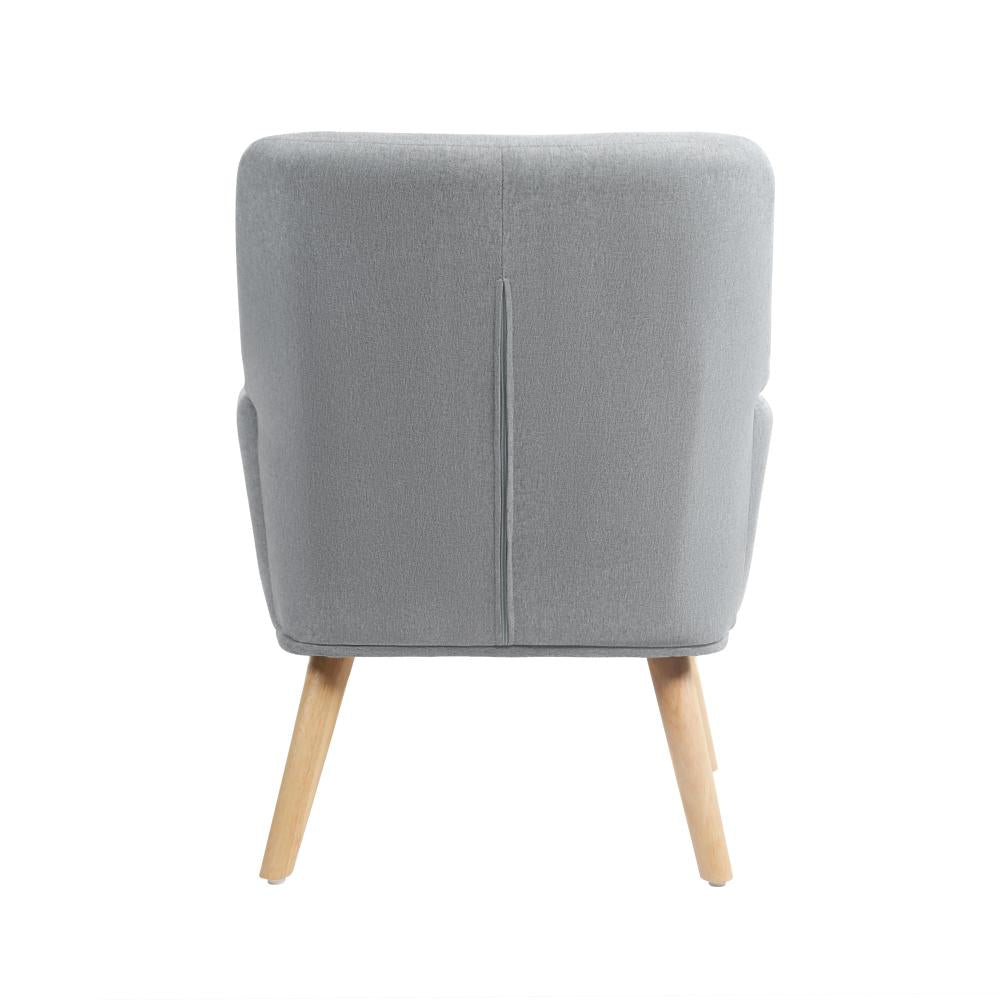 Armchair Linen Fabric Grey