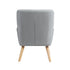 Armchair Linen Fabric Grey