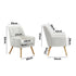 2x Armchair Lounge Chair Sherpa Tub Chairs Sofa White