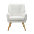 4x Armchair Lounge Chair Sherpa Tub Chairs Sofa White