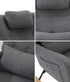 2x Rocking Armchair Nursing Sherpa Chairs With 2 Pillow Grey