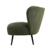 4x Armchair with Lumbar Pillow Wingback Velvet Green