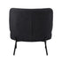 Armchair – Boucle Fabric, Wide Seat, Metal Legs, Charcoal