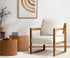 Oikiture 4x Armchair Lounge Sofa Chair Fabric Tub Couches