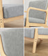 Armchair Wood Couches Light Grey