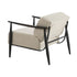 2x Wooden Armchair Sofa Chair Fabric Accent Armchairs Beige