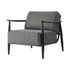 Wooden Armchair Lounge Sofa Fabric Accent Armchairs Grey