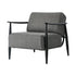 2x Wooden Armchair Sofa Chair Fabric Accent Armchairs Grey