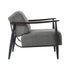 2x Wooden Armchair Sofa Chair Fabric Accent Armchairs Grey