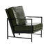 Oikiture Lounge Armchair Sofa Faux Leather Accent Green