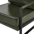 Oikiture Lounge Armchair Sofa Faux Leather Accent Green