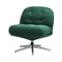 Armchair Swivel Lounge Chair Padded Polyester Green